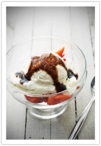 ice cream and balsamic